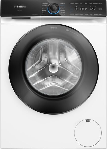 Siemens iQ700 Frontlader Waschmaschine 10 kg | weiß/schwarz, image 1 of 2