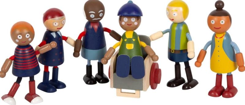 Small Foot Biegepuppen Familie | multicolored 1