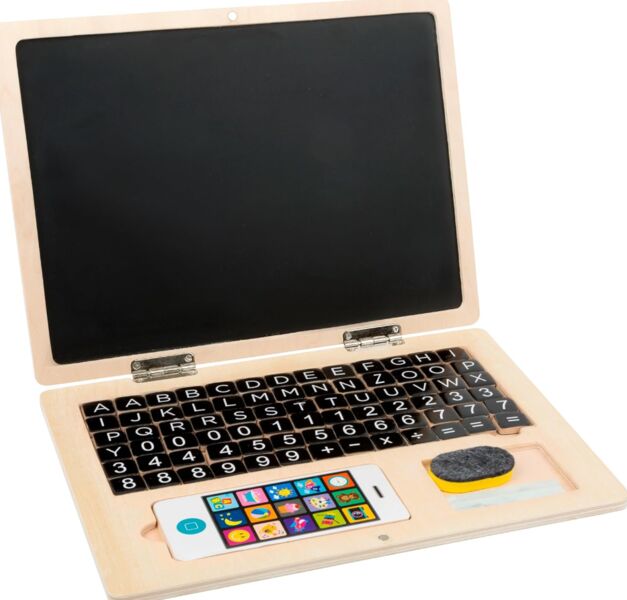 Small Foot tablette ordinateur en bois | multicolore, image 1 of 1