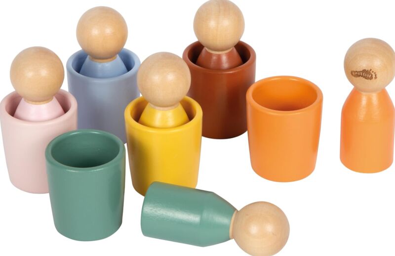 Small Foot Montessori Sortierbecher mit figures | multicolored, image 1 of 1