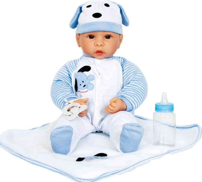 Small Foot Puppe Benno | bleu/blanc 1