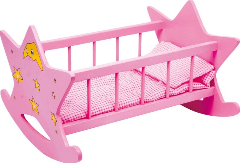 Small Foot Puppenwiege Stern | pink 1