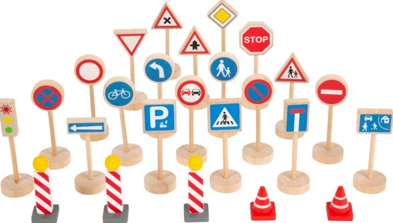 Small Foot Verkehrsschilder Set | multicolored 1