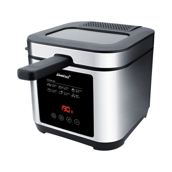 Steba DF 150 Edelstahl-Fritteuse | silber/schwarz 1