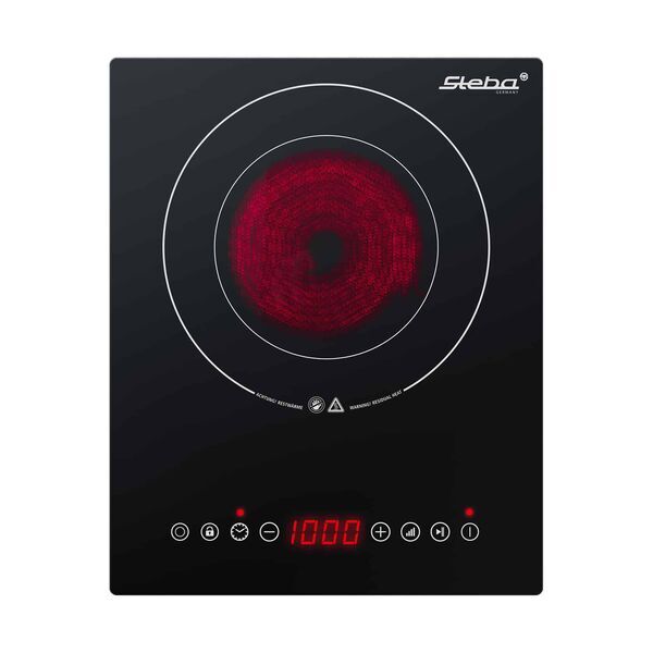 Steba HK 30 Glass Ceramic Hob | black/silver 4