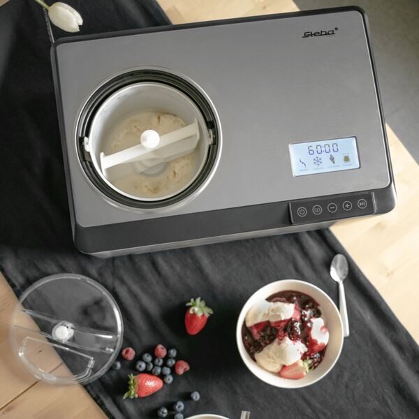 Steba IC 180 Ice cream maker | silver/black 5
