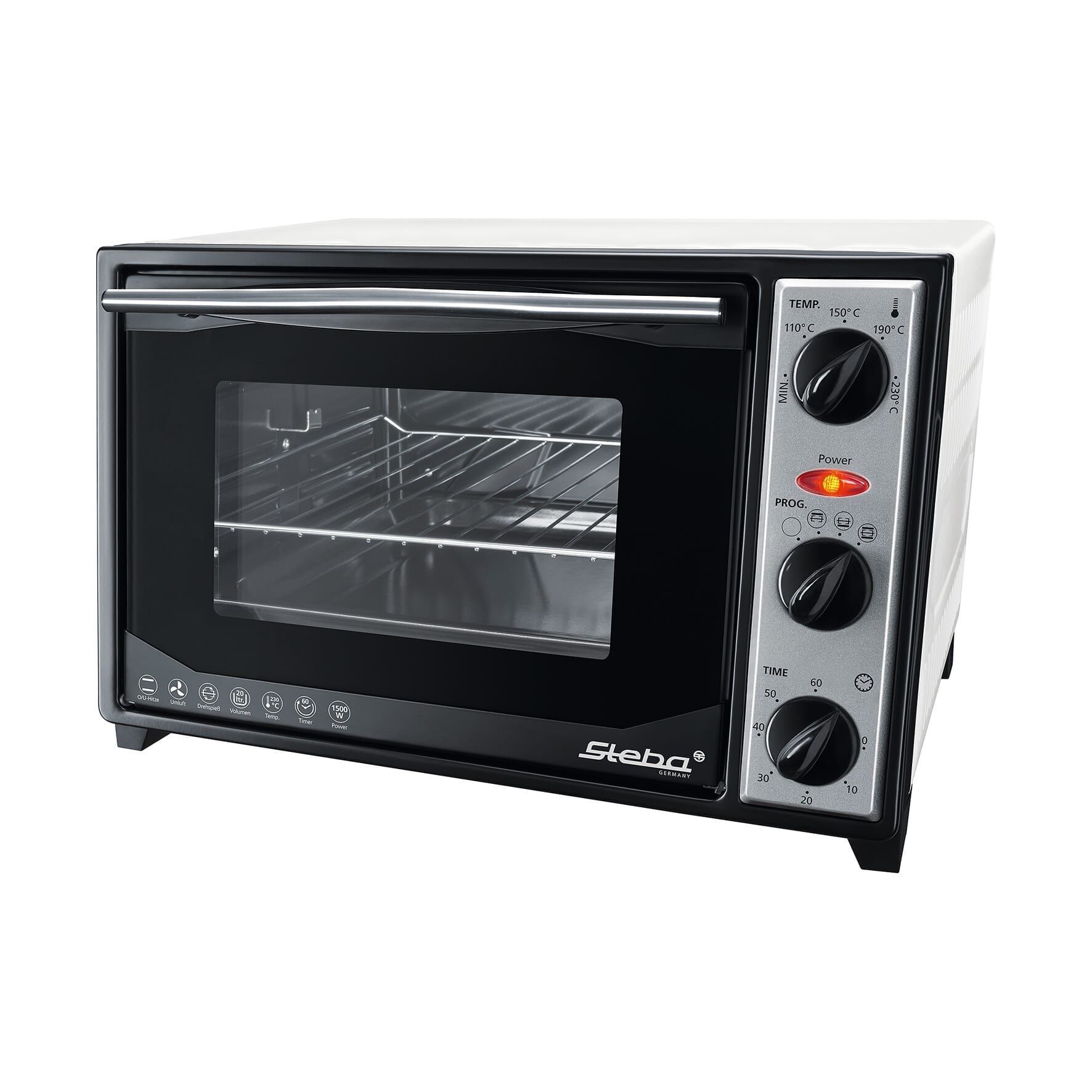 Steba KB 27 U.2 Grillbackofen schwarz/weiß