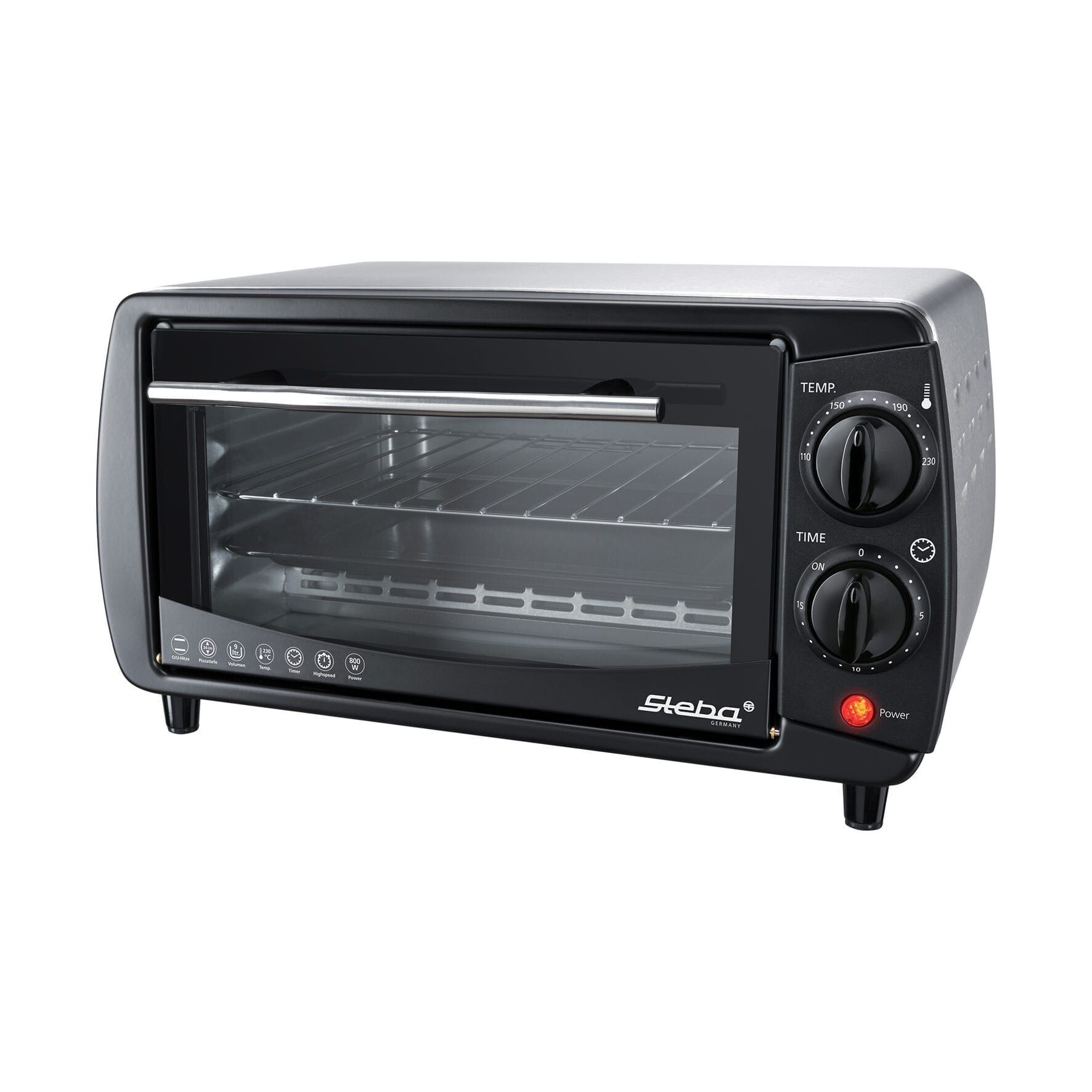 Steba KB 9.2 Mini-Backofen schwarz