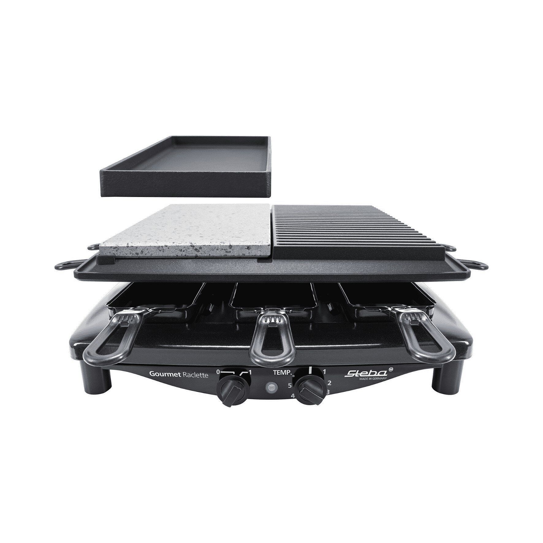 Steba RC 4 Plus Deluxe Raclette schwarz