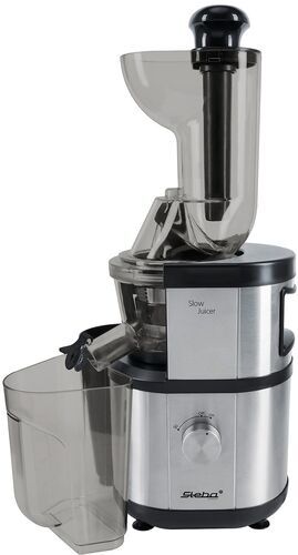 STEBA Slow Juicer "Slow-Juicer E 400", grau (edelstahl), B:25cm H:56cm T:18cm, Entsafter, schonend kaltes Pressverfahren
