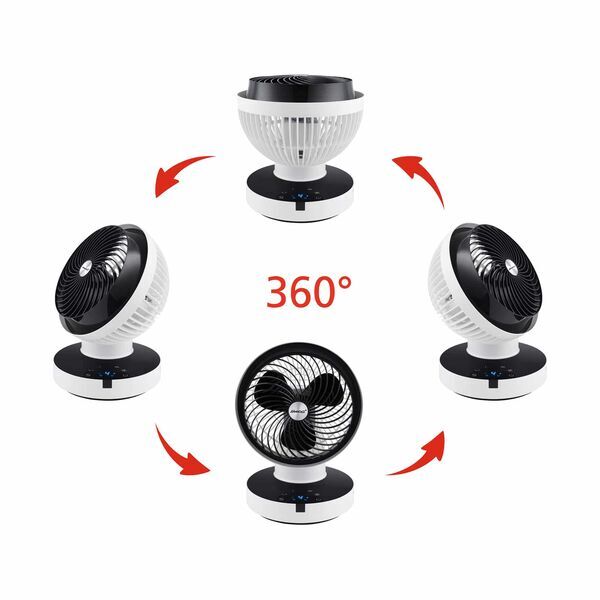 Steba VT 360 Twist Tischventilator | weiß/schwarz 2