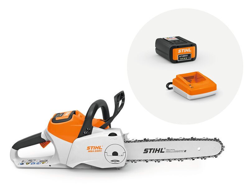 STIHL MSA 220 C-B Batteridrevet motorsavssæt | orange/grå/sort 1