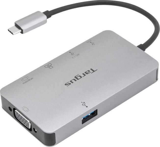 Targus USB-C DP Alt Mode Single Video 4K HDMI/VGA Docking Station | ohne Netzteil | grau 2