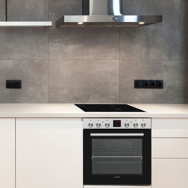 Telefunken B-HS-75-I-I Built-in oven set with induction hob | black/silver 4