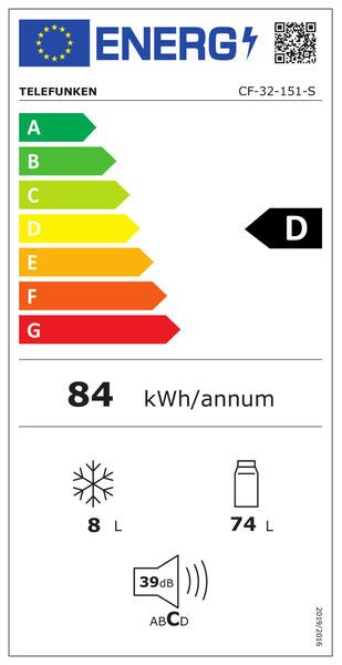 Telefunken CF-32-151-S Kühlschrank | silber 4