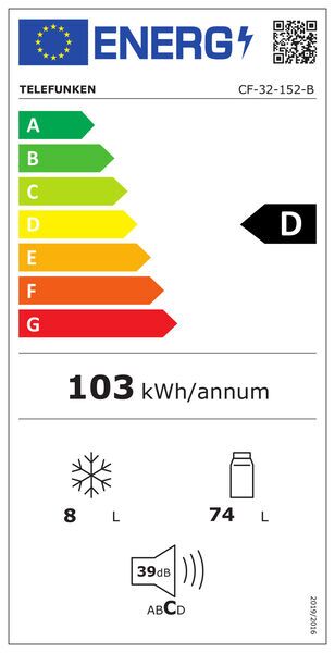 Telefunken CF-32-152-B Kühlschrank | schwarz 4