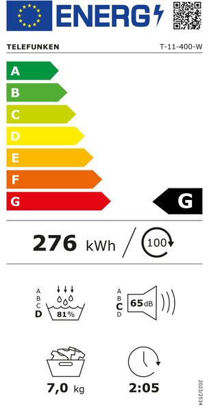 Telefunken T-11-400-W Kondenstrockner 7 kg | weiß 5