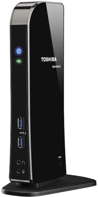 Toshiba DynaDock U3.0 Svart + Nätadapter
