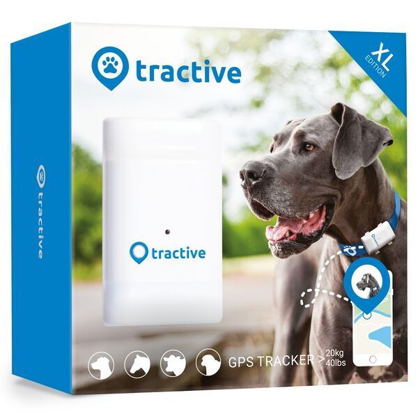 Tractive GPS Tracker XL pour chiens avec 6 semaines d'autonomie, EXCL. ABO