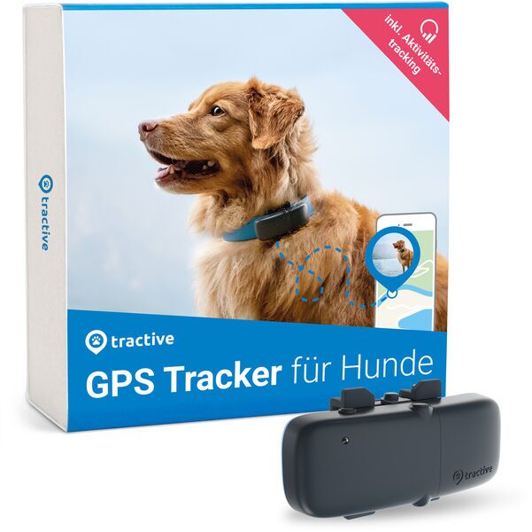Tractive GPS Tracker til hunde, med aktivitetstracking (model 2020) | EKSKL. ABONNEMENT | TRDOG1 | grå