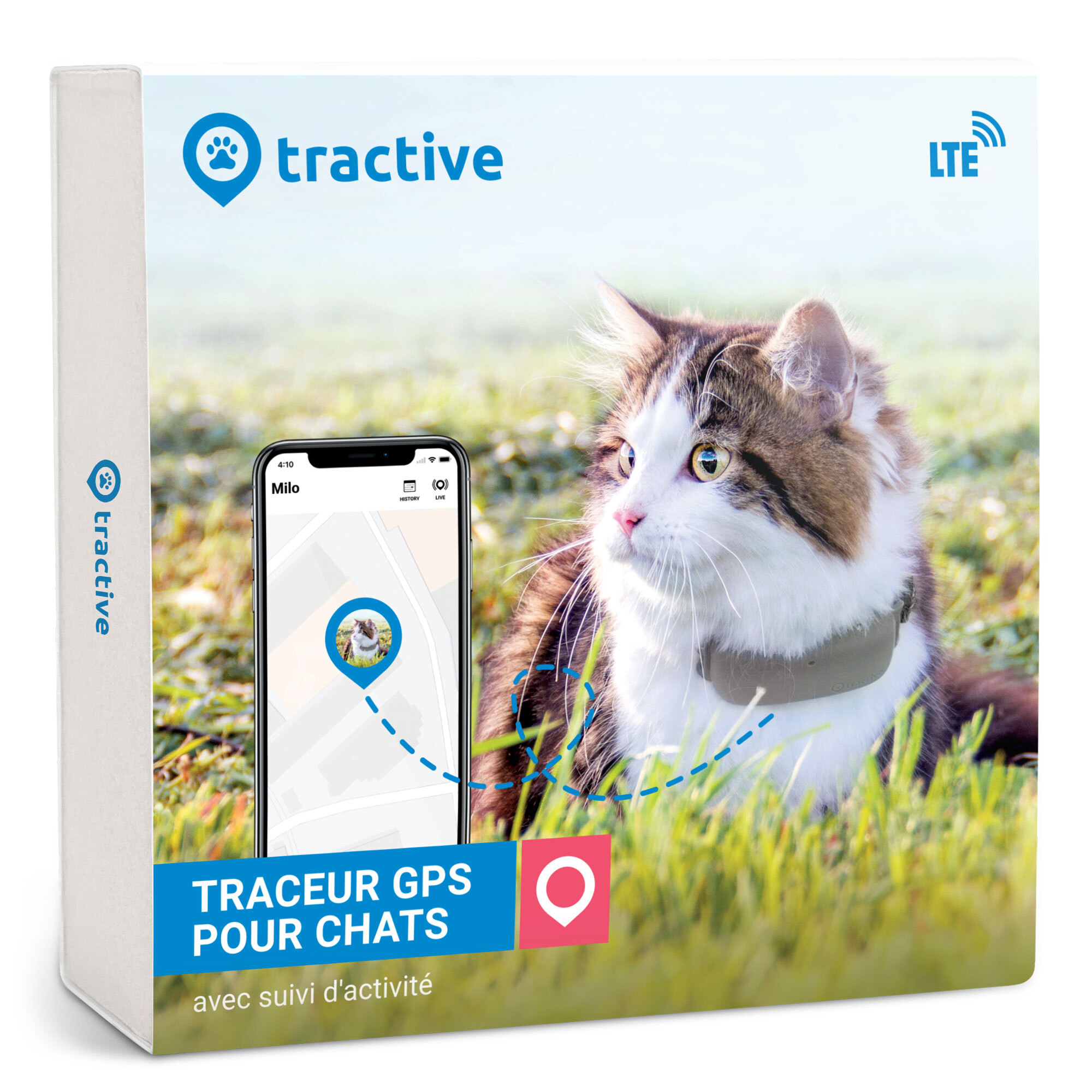 Tractive Traceur GPS avec suivi d'activité pour chat