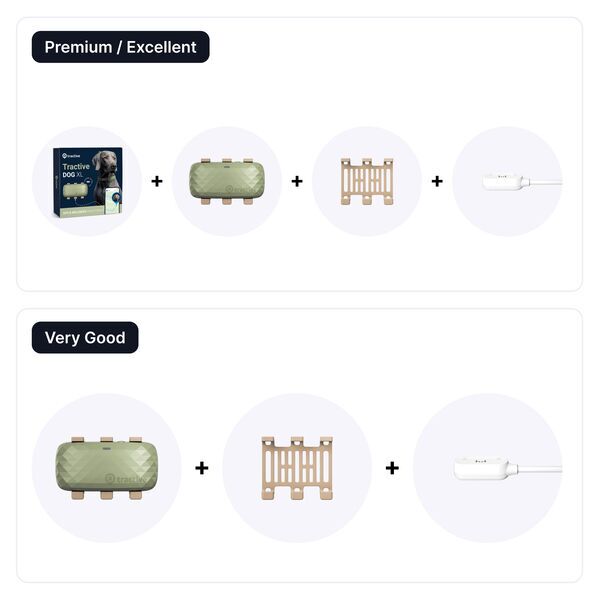Tractive DOG XL - GPS per cani con maggiore autonomia della batteria | ABBONAMENTO ESCLUSO | TRDOG4XLGR | verde 2