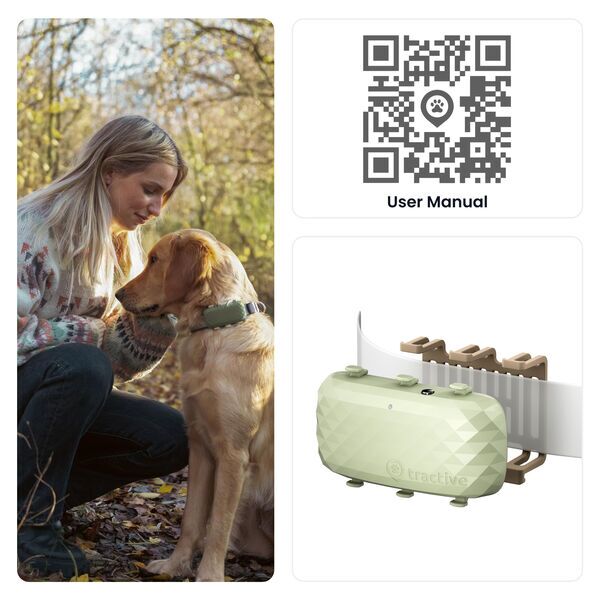 Tractive DOG XL - GPS per cani con maggiore autonomia della batteria | ABBONAMENTO ESCLUSO | TRDOG4XLGR | verde 3
