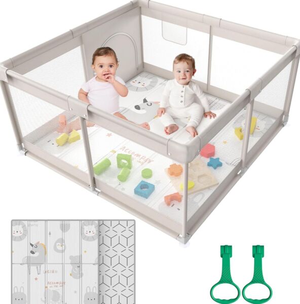 Ugozee baby Spielbox mit Matte | beige, image 1 of 1