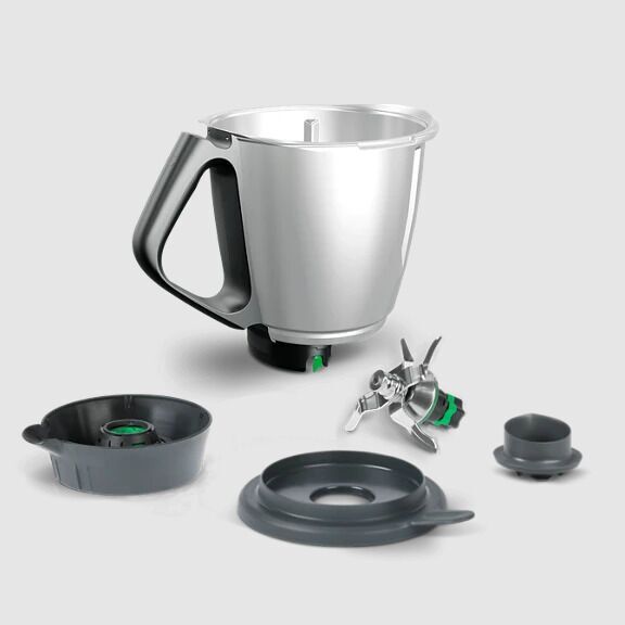 Vorwerk Mixtopf komplett für Thermomix TM6 silber