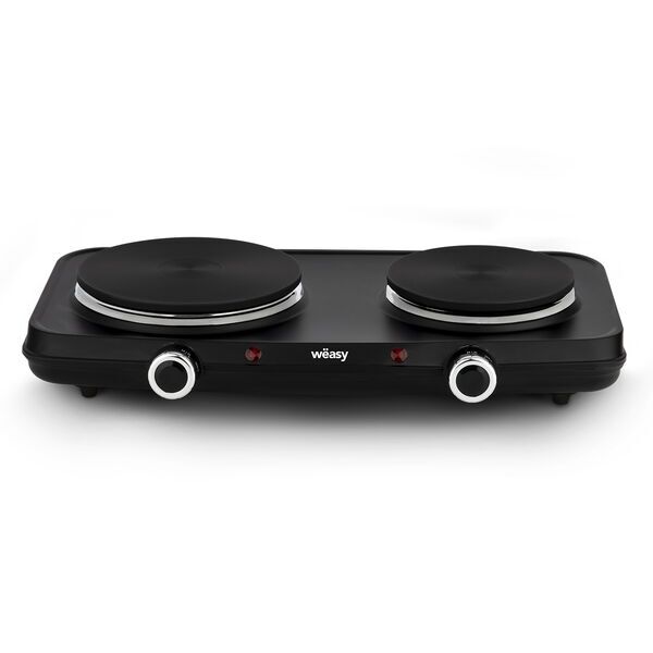 Weasy PLW225 Dubbele kookplaat | zwart 1