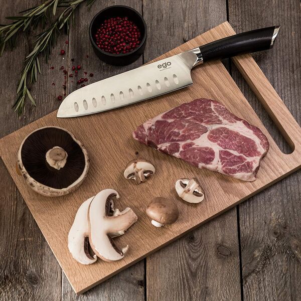 Wilfa ES18SK EGO Sandvik Santoku Messer | silber/schwarz 4