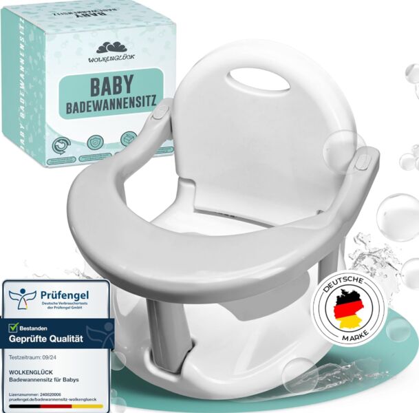 Wolkenglück Baby Badewannensitz | blanc 1
