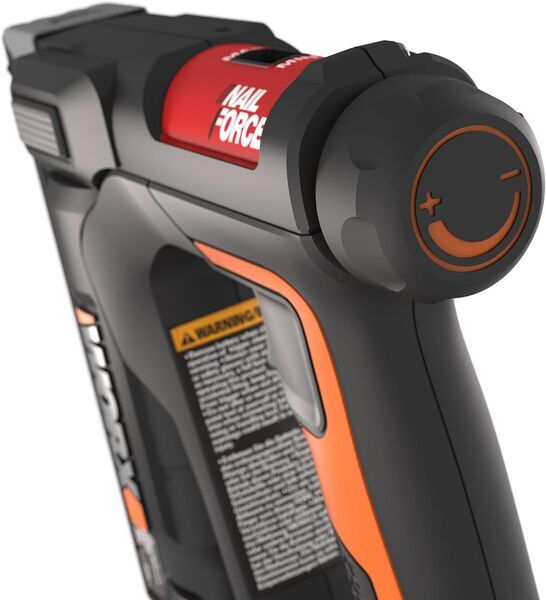 Worx WX843.9 NailForce Akku-Nagler og Tacker uden batteri | sort/orange 2