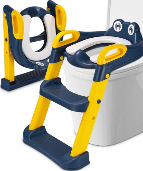 Xespis Toilettensitz mit Treppe | blau, image 1 of 1