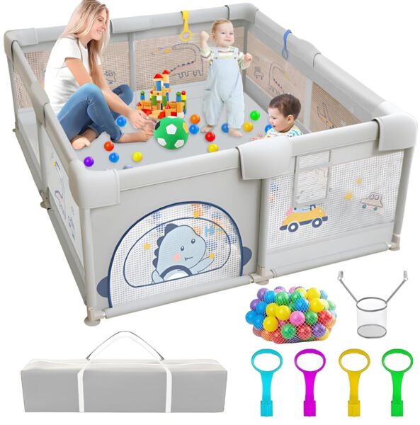 YeletY Laufstall Baby | multicolore 1