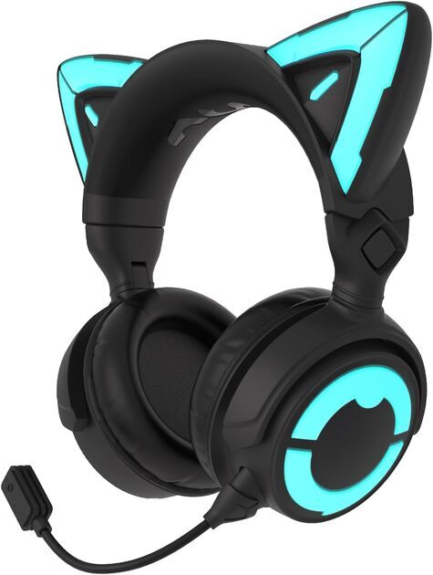 YOWU RGB hörlurar med kattöron 4