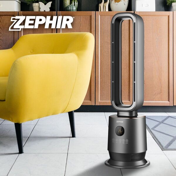 Zephir TW7000BL Grelnik z ventilatorjem | črna/srebrna 2